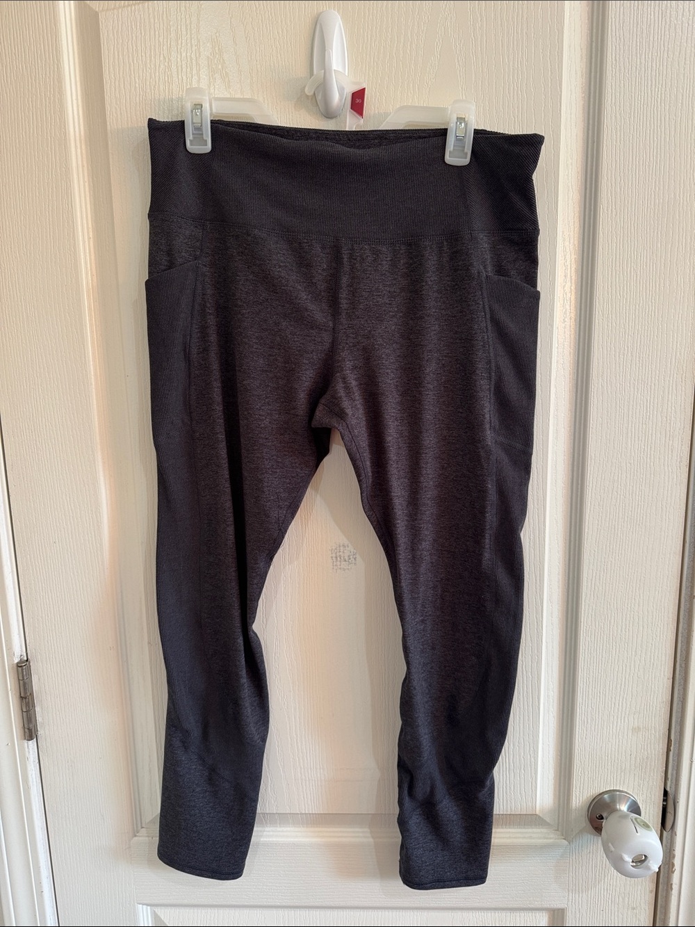 High-Rise Black Pocket Leggings for Women — Stretch Performance Legging